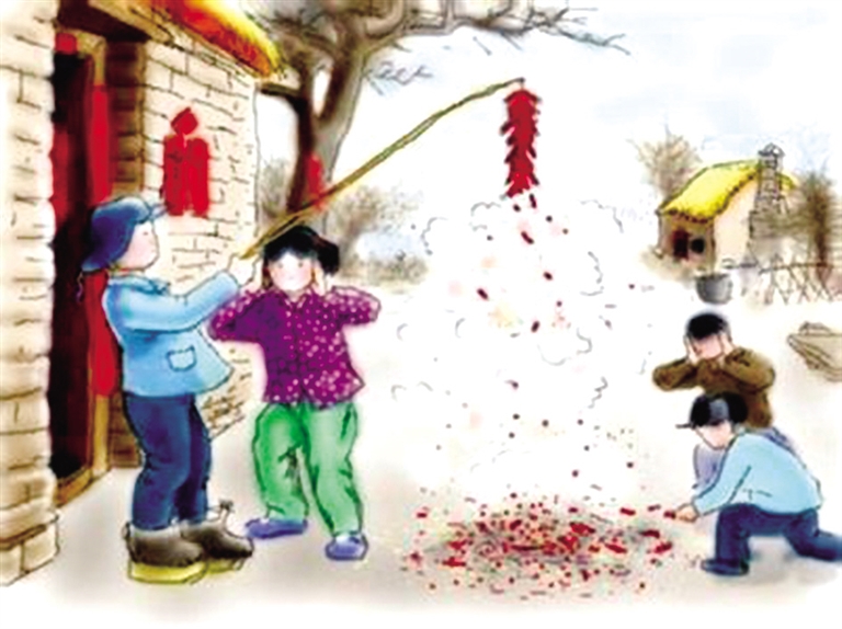 过年放炮仗是中国人的习俗,无论它的寓意有多少,祈盼的是吉祥平安