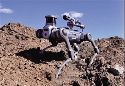 地震救援实战演练四足机器人也来了